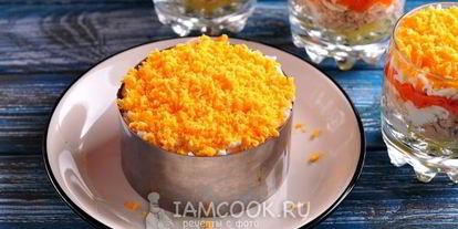 Шаг 10: салата мимоза новогодний