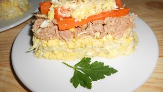 Рецепт Салата мимоза по-новому