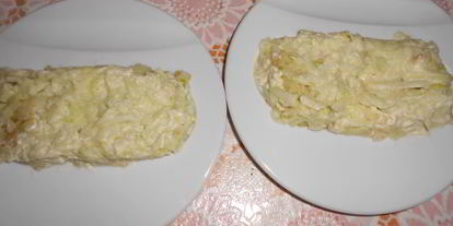 Шаг 3: салата мимоза по-новому