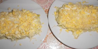 Шаг 4: салата мимоза по-новому