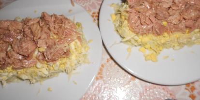 Шаг 5: салата мимоза по-новому