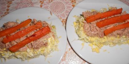 Шаг 6: салата мимоза по-новому