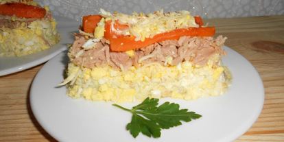 Шаг 7: салата мимоза по-новому