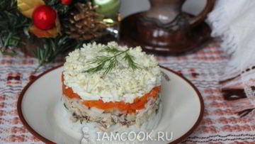 Рецепт Салата Мимоза с рисом