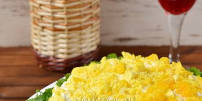 Рецепт салата мимоза с сардиной