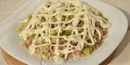 Шаг 7: салата мимоза с сардиной