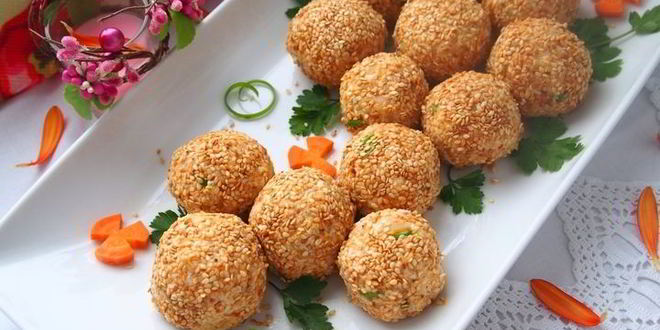 Рецепт Салатных шариков мимоза