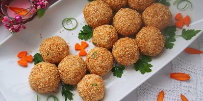 Шаг 10: салатных шариков мимоза