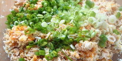 Шаг 3: салатных шариков мимоза