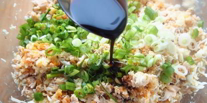 Шаг 4: салатных шариков мимоза