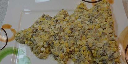 Шаг 9: салата новогодняя елка