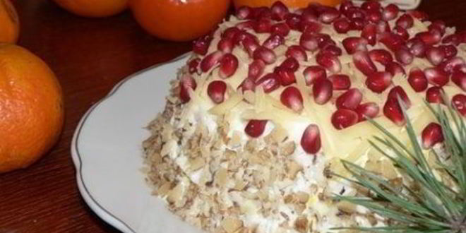 Рецепт Салата Новогодняя горка