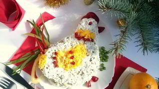 Рецепт Салата Петушок с сухариками