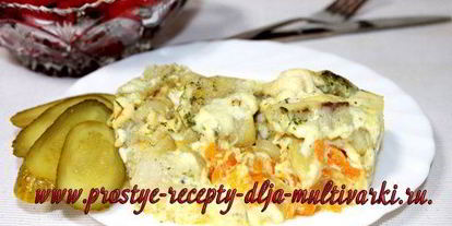 Шаг 4: филе минтая под шубкой