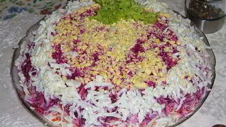 Рецепт Классического салата селедка под шубой