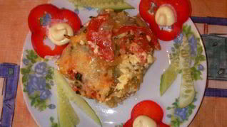 Рецепт Мяса свинина с картошкой под шубой