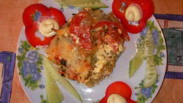 Рецепт Мяса свинина с картошкой под шубой