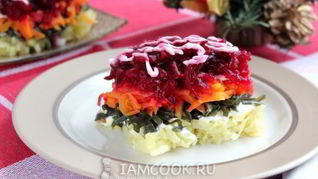 Рецепт Салата под шубой вегетарианский