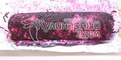 Шаг 5: салата-рулета селедка под шубой