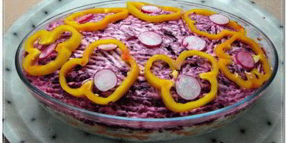 Шаг 46: салата сельдь под шубкой