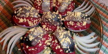 Шаг 15: салата сельди под шубой