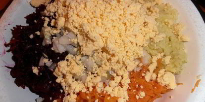 Шаг 9: салата сельди под шубой