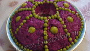 Рецепт Салата Селедка под шубой с яблоком