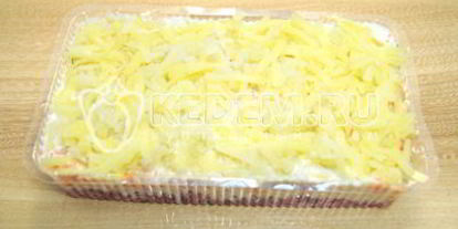 Шаг 8: салата заливная селедка под шубой