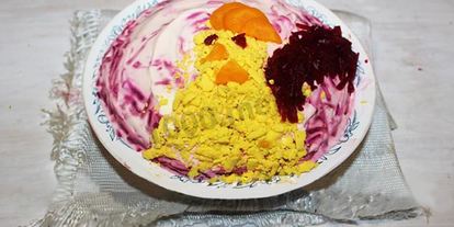 Шаг 12: сельди под шубой петух