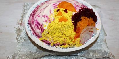 Шаг 13: сельди под шубой петух