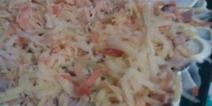 Шаг 3: сельди под шубой