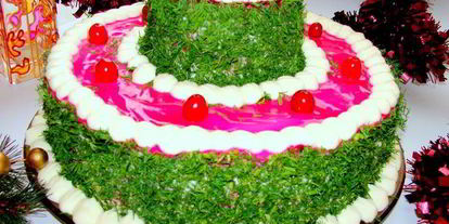 Шаг 14: селедки под шубой новогодняя