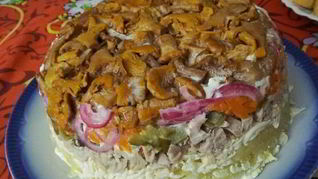 Рецепт Салата Полянка