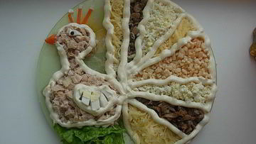 Рецепт Салата Птица счастья