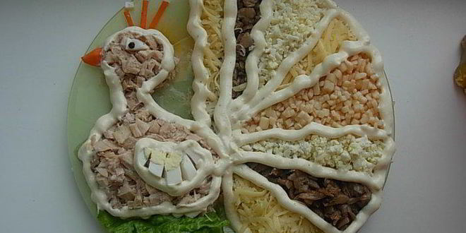 Рецепт салата птица счастья