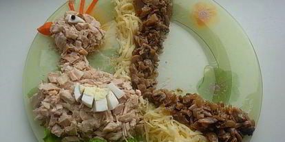 Шаг 7: салата птица счастья