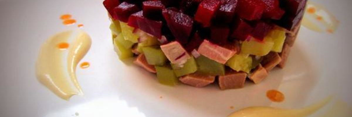 Рецепт Салата с говядиной и свеклой