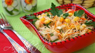 Рецепт Салата с корнем сельдерея, морковью и кукурузой