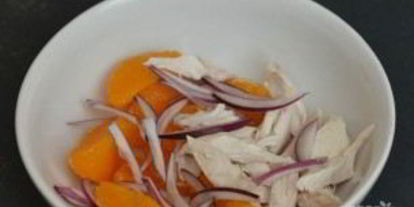 Шаг 2: салата с курицей без майонеза