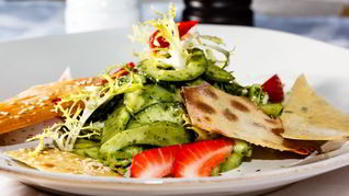 Рецепт Салата с мятной заправкой