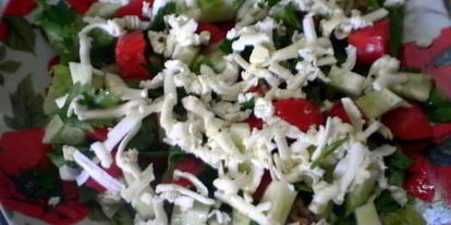 Шаг 7: салата с тунцом и сыром фета