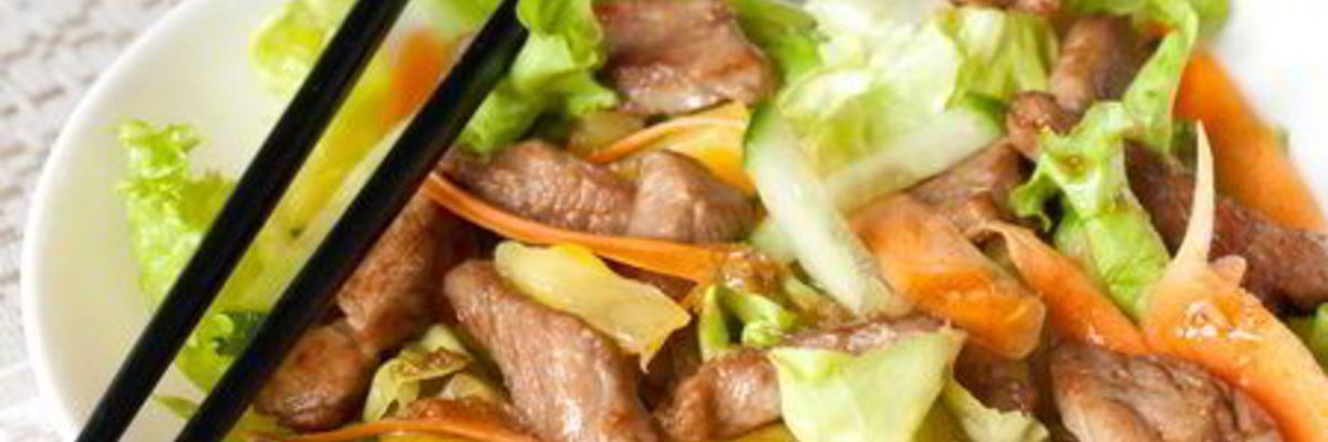Рецепт Салата со свининой терияки