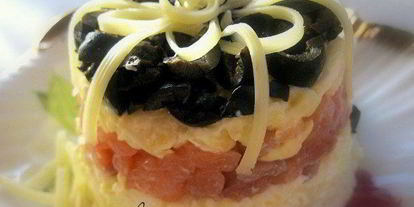 Шаг 3: салата царского с семгоя