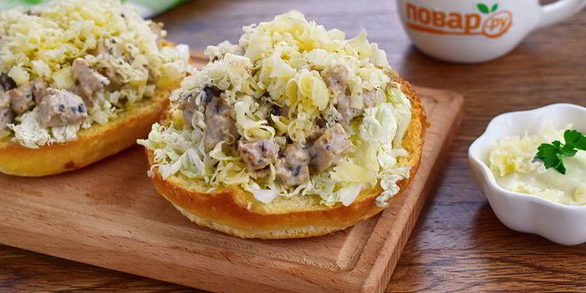 Рецепт брускетты цезарь