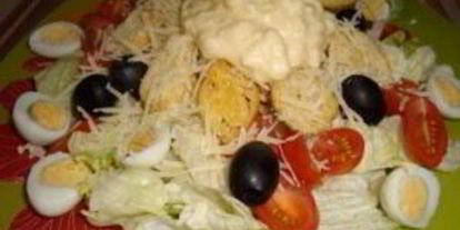 Шаг 10: салата цезарь домашний