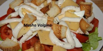 Шаг 11: салата цезарь премиум