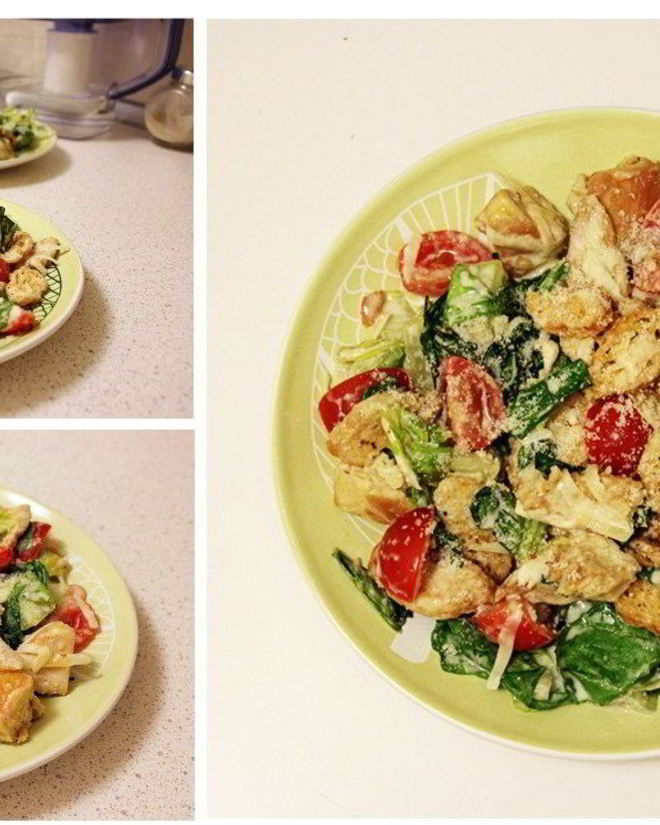 Рецепт салата цезарь с куриной грудкой