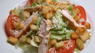 Рецепт Салата Цезарь с курицей копченой