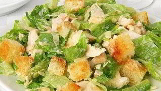 Рецепт Салата Цезарь с огурцами и маслинами