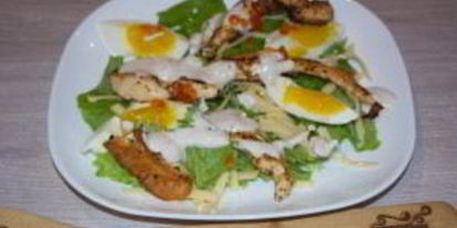 Шаг 4: салата цезаря